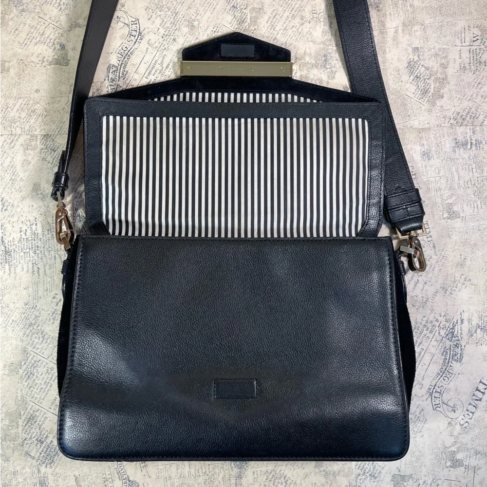 Kate Spade Magnolia Park Laurel Brown Leather Suede Crossbody Satchel Bag